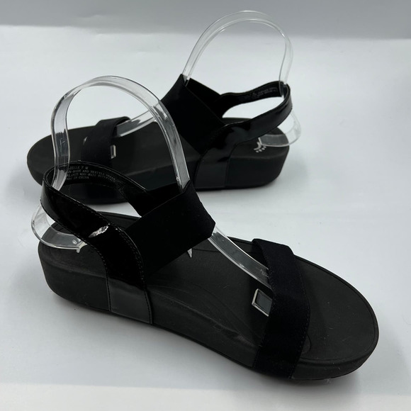 Bare Trap Gazelle Black Open Toe Sling Back Slip On Sandals Women's 7 M - Picture 7 of 10